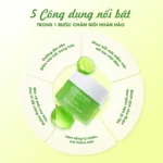 Mặt nạ ngủ môi dưỡng ẩm hồng môi tẩy tế bào hương chanh Care:nel Lime Lip Night Mask 5g - Ảnh 4