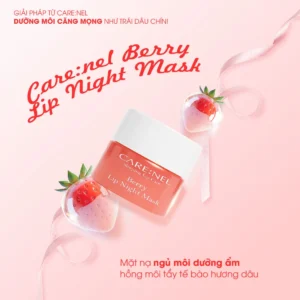 mat na ngu moi duong am hong moi tay te bao chet huong dau carenel lip night mask berry 5g 02