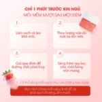 Mặt nạ ngủ môi dưỡng ẩm hồng môi tẩy tế bào hương dâu Care:nel Berry Lip Night Mask 5g - Ảnh 9