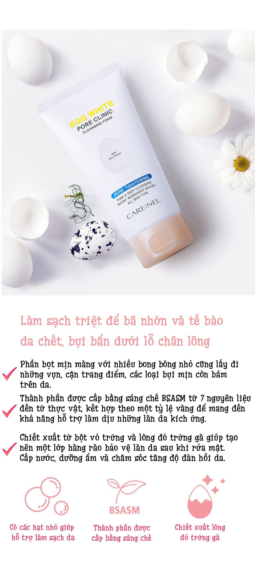 Sua Rua Mat Trung Carenel Pore Clinic Cleansing Foam (2)