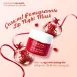 Mặt nạ ngủ môi dưỡng ẩm hồng môi tẩy tế bào hương lựu Carenel Pomegranate Lip Night Mask 5g - Ảnh 2