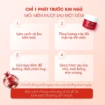 Mặt nạ ngủ môi dưỡng ẩm hồng môi tẩy tế bào hương lựu Carenel Pomegranate Lip Night Mask 5g - Ảnh 9