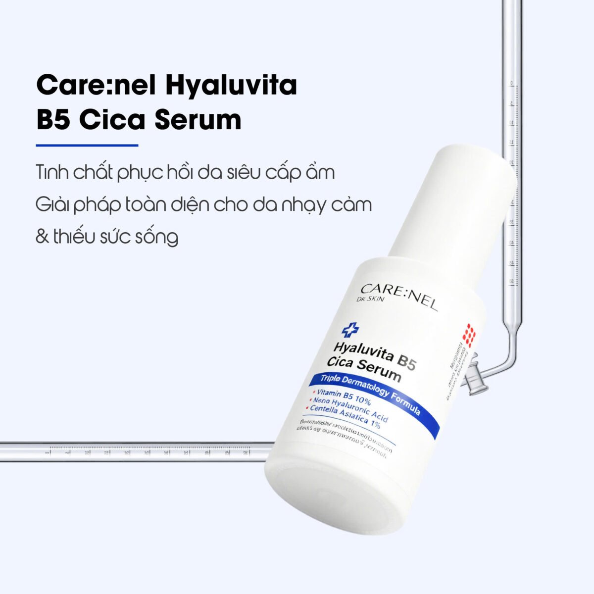 Tinh chất phục hồi da siêu cấp ẩm Care:nel Hyaluvita B5 Cica Serum 30ml - Ảnh 10