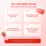 Mặt nạ ngủ môi dưỡng ẩm hồng môi tẩy tế bào hương dâu Care:nel Berry Lip Night Mask 23g - Ảnh 9