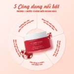 Mặt nạ ngủ môi dưỡng ẩm hồng môi tẩy tế bào hương lựu Carenel Pomegranate Lip Night Mask 23g - Ảnh 4