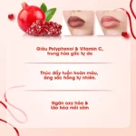 Mặt nạ ngủ môi dưỡng ẩm hồng môi tẩy tế bào hương lựu Carenel Pomegranate Lip Night Mask 23g - Ảnh 6