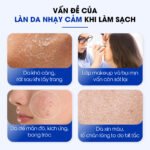 Nước tẩy trang làm dịu tẩy sạch và phục hồi cho da nhạy cảm Carenel Cicavita B5 AHA BHA Cleansing Water 500g - Ảnh 3