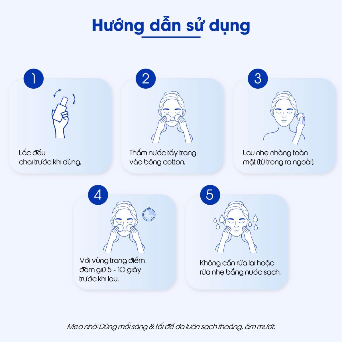 Nước tẩy trang làm dịu tẩy sạch và phục hồi cho da nhạy cảm Carenel Cicavita B5 AHA BHA Cleansing Water 500g - Ảnh 9