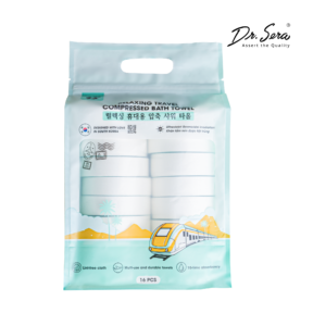 Khăn tắm nén cotton tiệt trùng Dr.Sera Relaxing Bath Towel 16 khăn