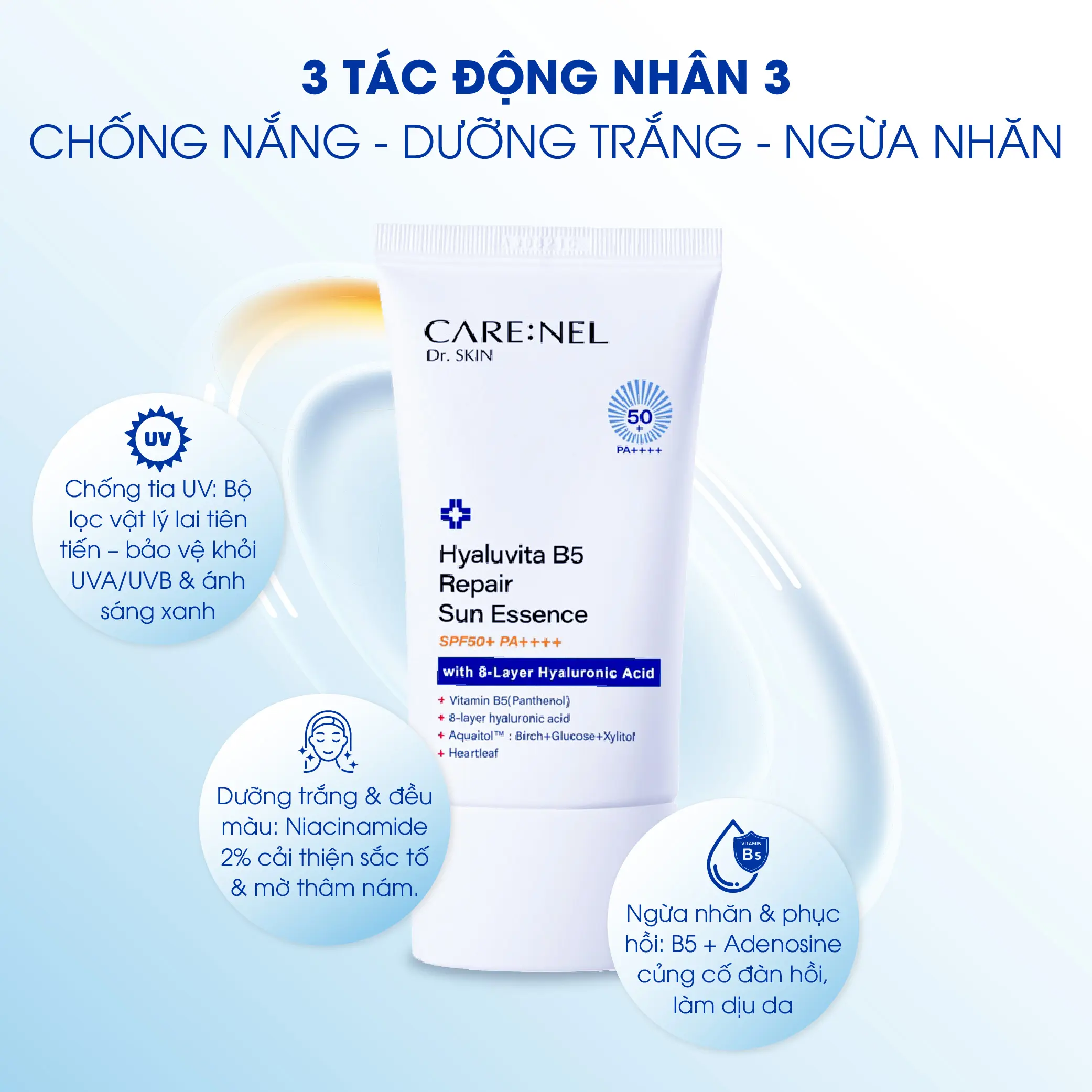 tinh chat chong nang phuc hoi da nhay cam hyaluvita b5 sun repair essence 50ml 03