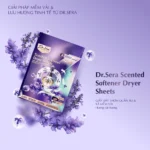 Giấy sấy thơm quần áo xả mềm vải hương oải hương Dr.Sera Scented Softener Dryer Sheets - Ảnh 2