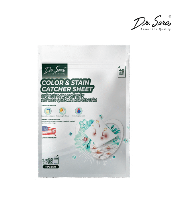 Giấy hút màu và vết bẩn, giữ màu quần áo nguyên bản Dr.Sera Color and Stain Catcher Sheet