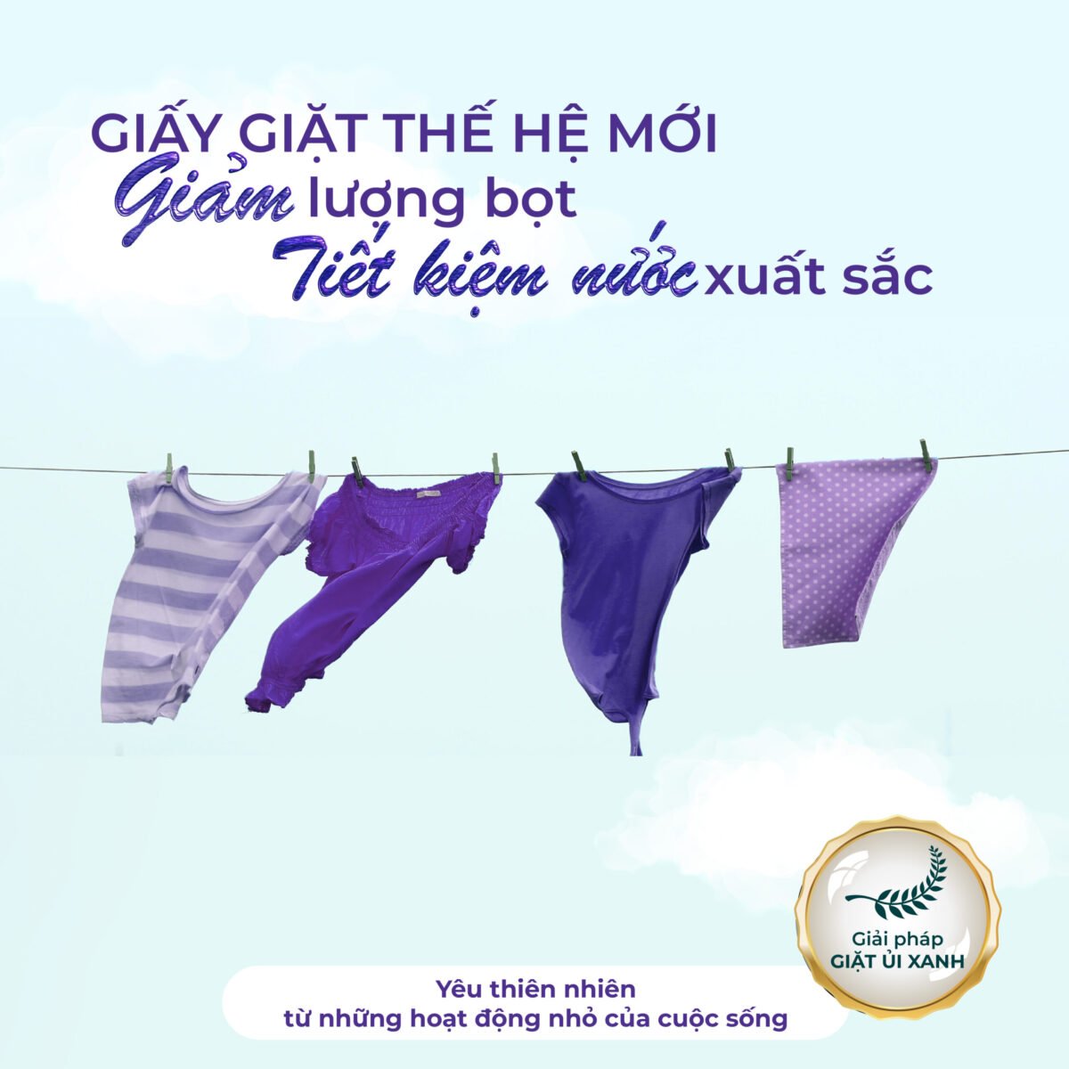 Giấy giặt hút màu, chống loang màu quần áo hương oải hương Color Catcher Laundry Sheet Lavender - Ảnh 8