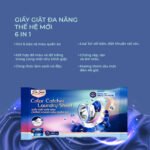 Giấy giặt hút màu, chống loang màu quần áo hương phong lan Color Catcher Laundry Sheet Orchid - Ảnh 3