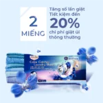 Giấy giặt hút màu, chống loang màu quần áo hương phong lan Color Catcher Laundry Sheet Orchid - Ảnh 9