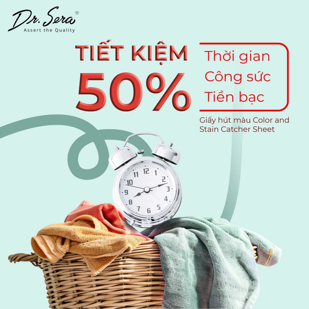 giay giay hut mau drsera color catcher laundry sheet 1