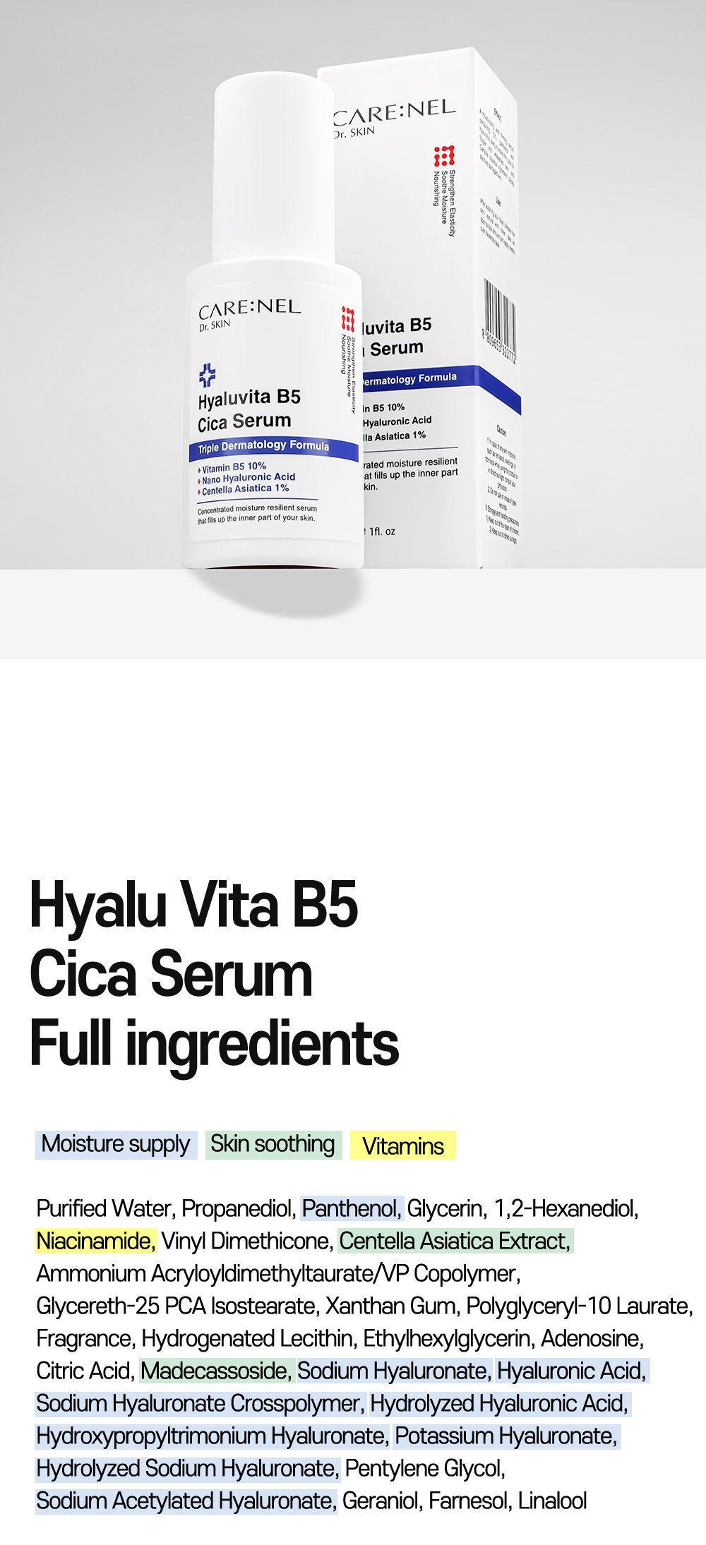 13. Hyaluvita B5 cica serum 30ml En