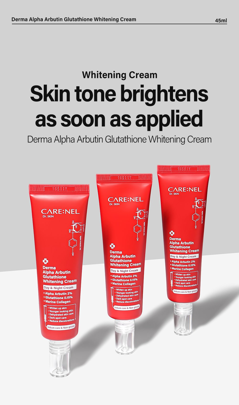 DERMA ALPHA ARBUTIN GLUTATHIONE WHITENING CREAM en 04 1
