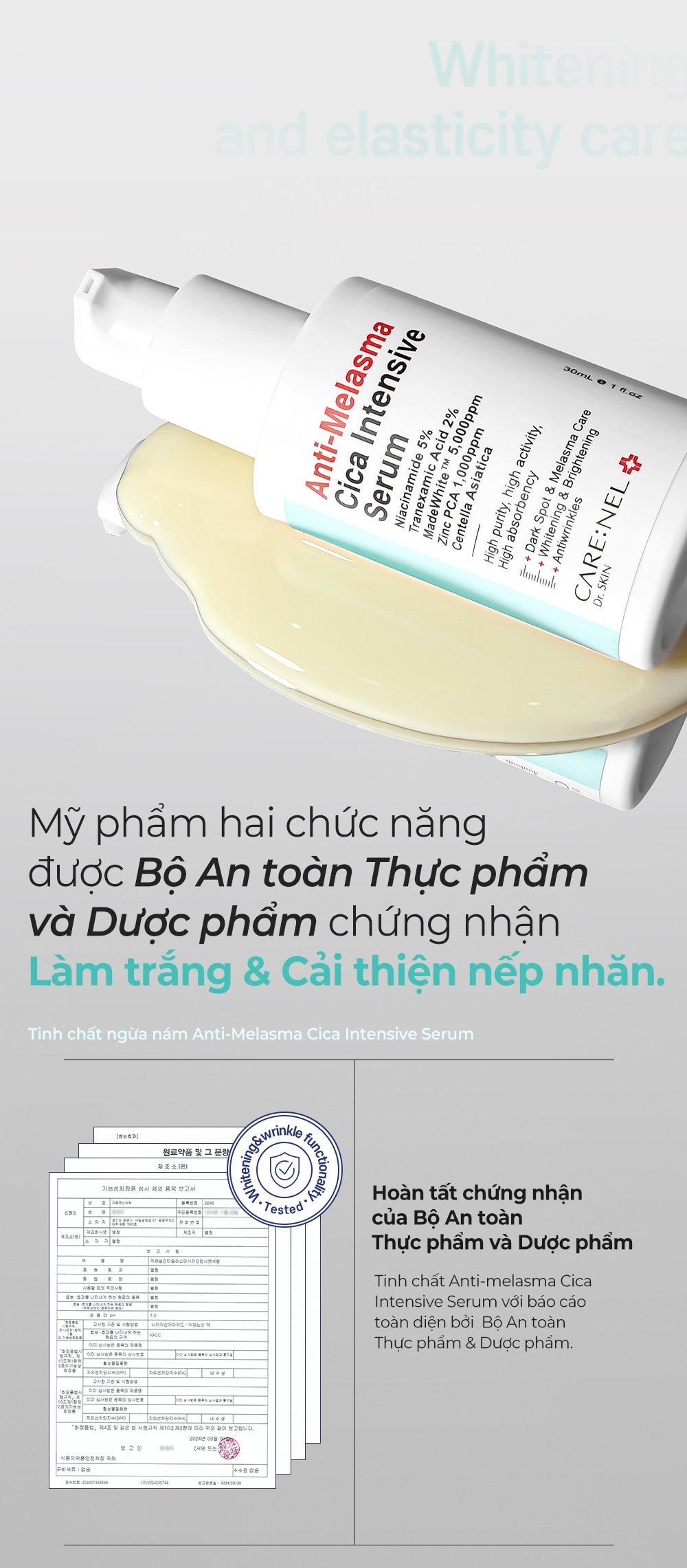12 Anti melasma Cica Intensive Serum Detail En
