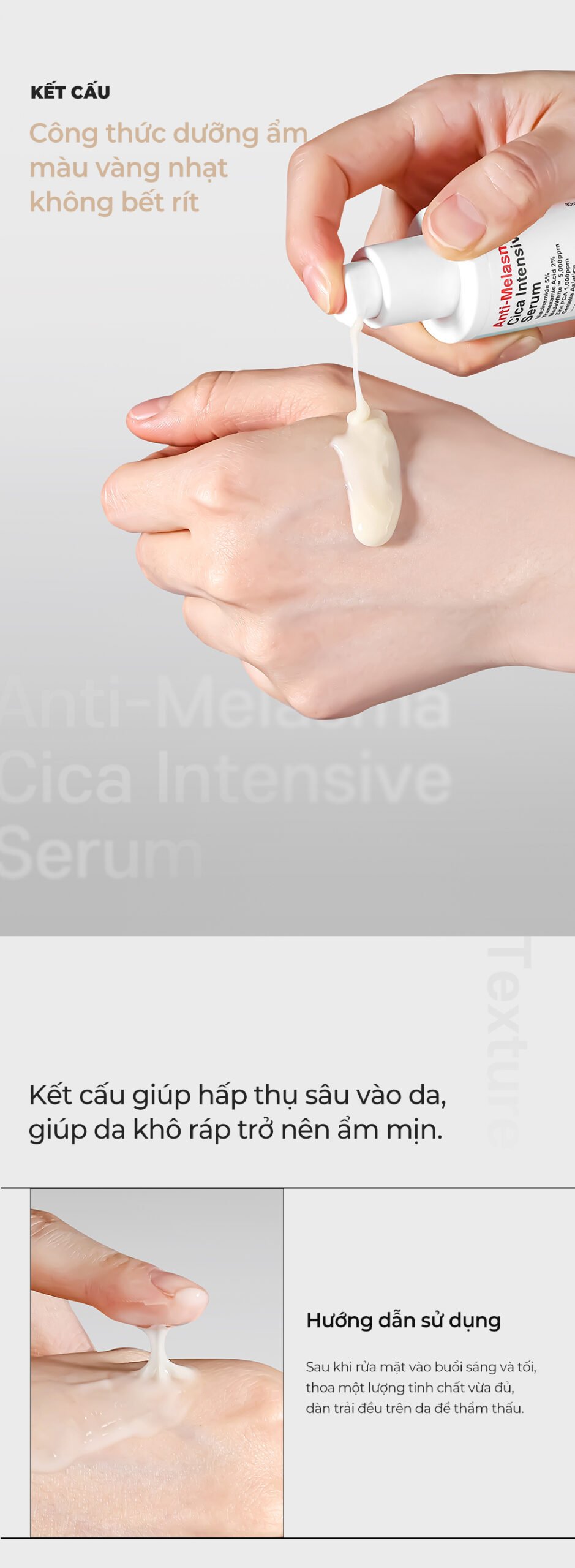 13 Anti melasma Cica Intensive Serum Detail En scaled