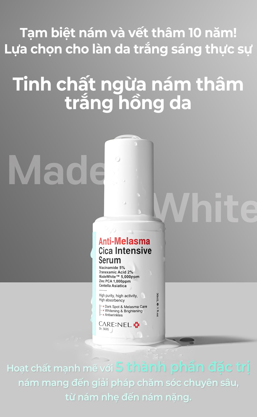 2 Anti melasma Cica Intensive Serum Detail En