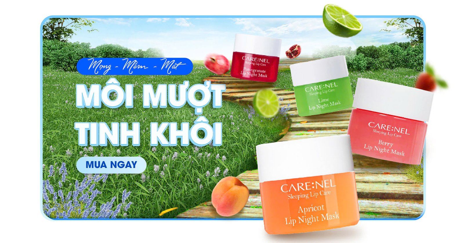 mat na ngu moi duong moi carenel lip night mask