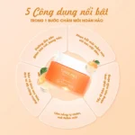 Mặt nạ ngủ môi mơ dưỡng ẩm tẩy tế bào Carenel Apricot Lip Night Mask 23g - Ảnh 4