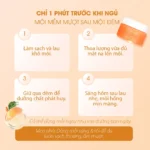 Mặt nạ ngủ môi mơ dưỡng ẩm tẩy tế bào Carenel Apricot Lip Night Mask 23g - Ảnh 9