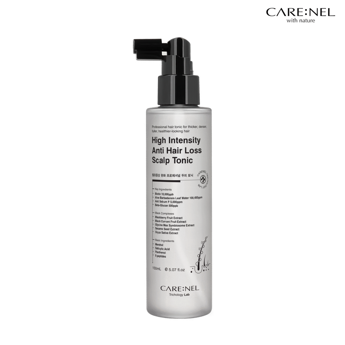 Xịt dưỡng ngừa rụng tóc Carenel High Intensity Anti Hair Loss Scalp Tonic 150ml - Ảnh 1