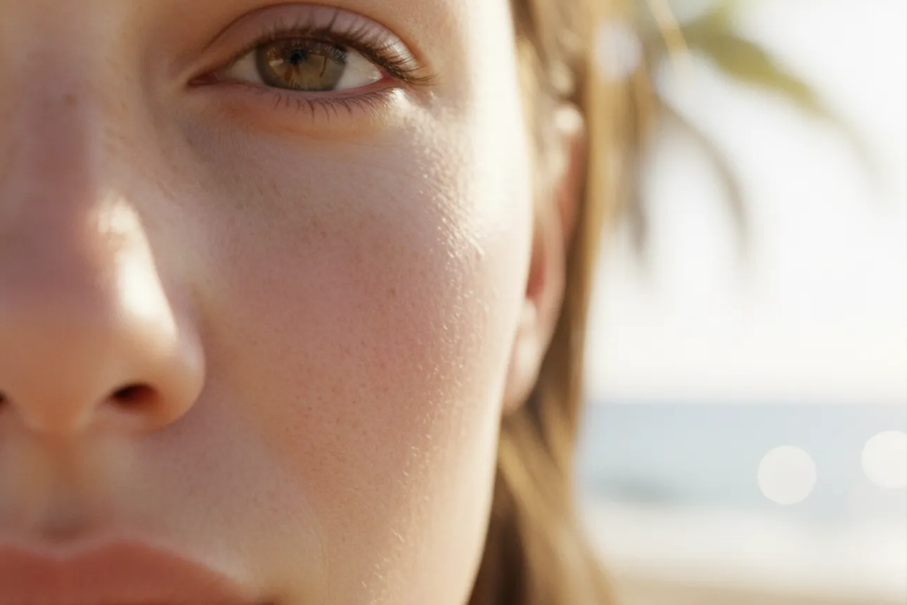 da yếu, mỏng trước nắng