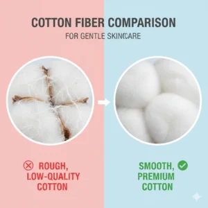 Dùng bông tẩy trang sai cách gây hại da thế nào?