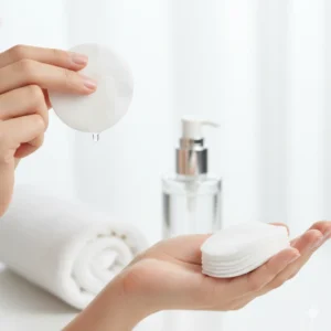 Dùng bông tẩy trang sai cách gây hại da thế nào?